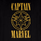 Zdjęcie produktu Captain Marvel - Grunge Logo T-Shirt Damskie czarne