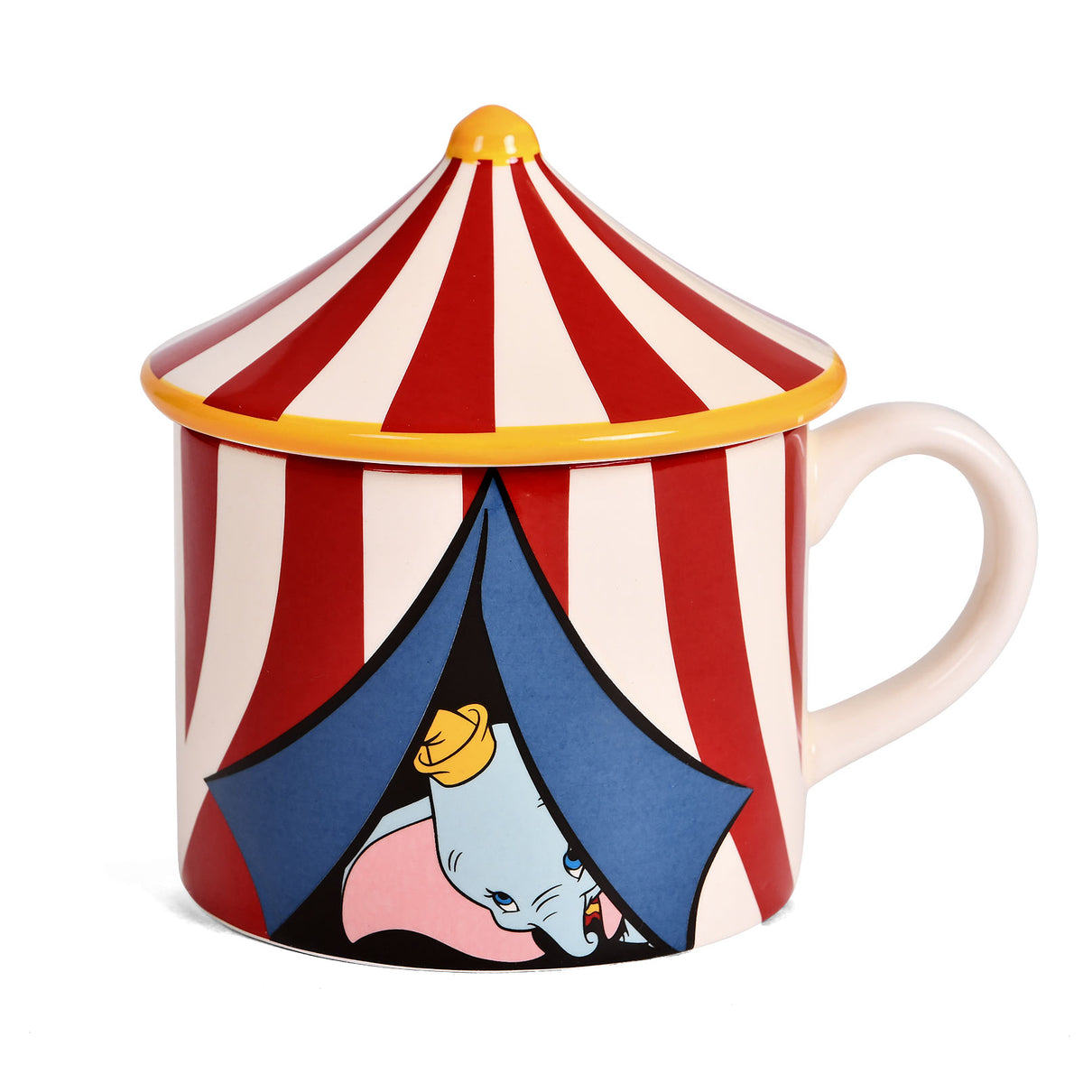 Zdjęcie produktu Dumbo - Kubek 3D w kształcie namiotu cyrkowego z pokrywką