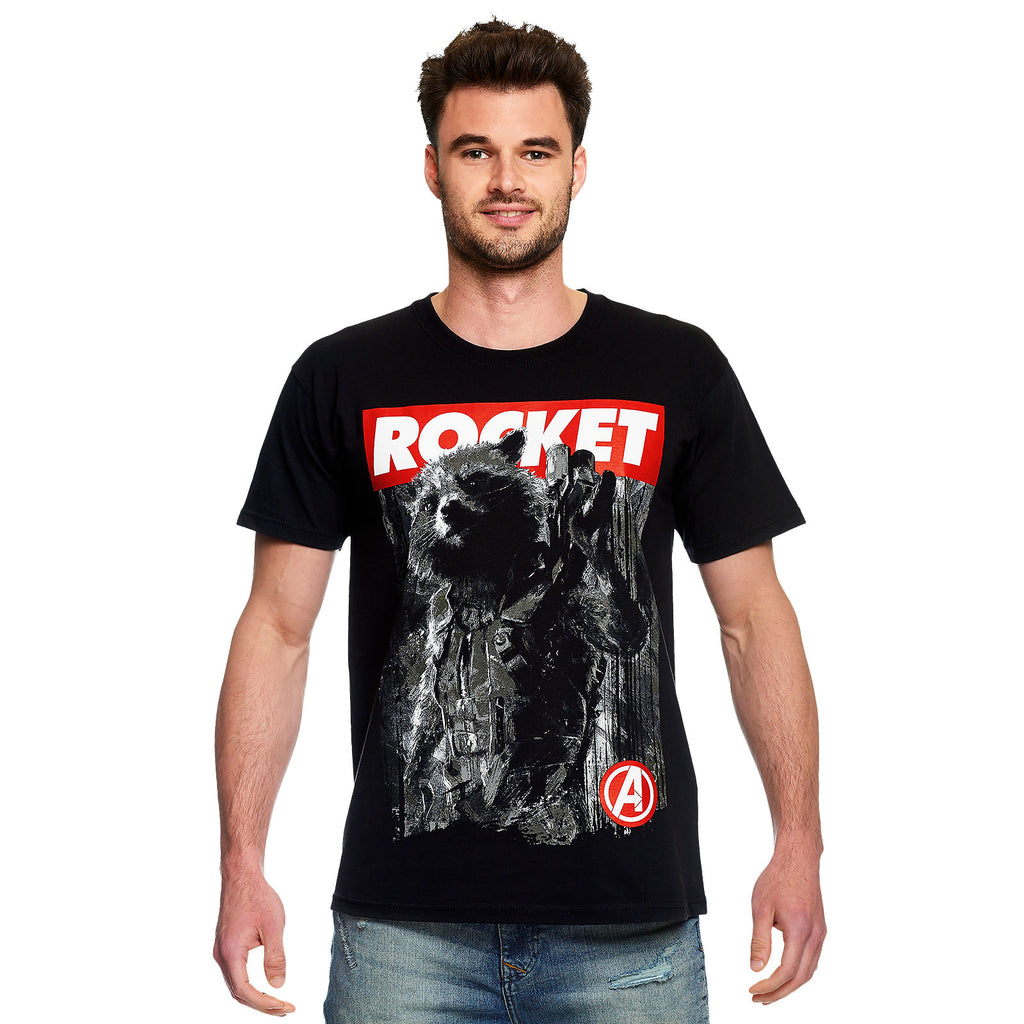 Zdjęcie produktu Avengers - Rocket Raccoon T-Shirt czarne