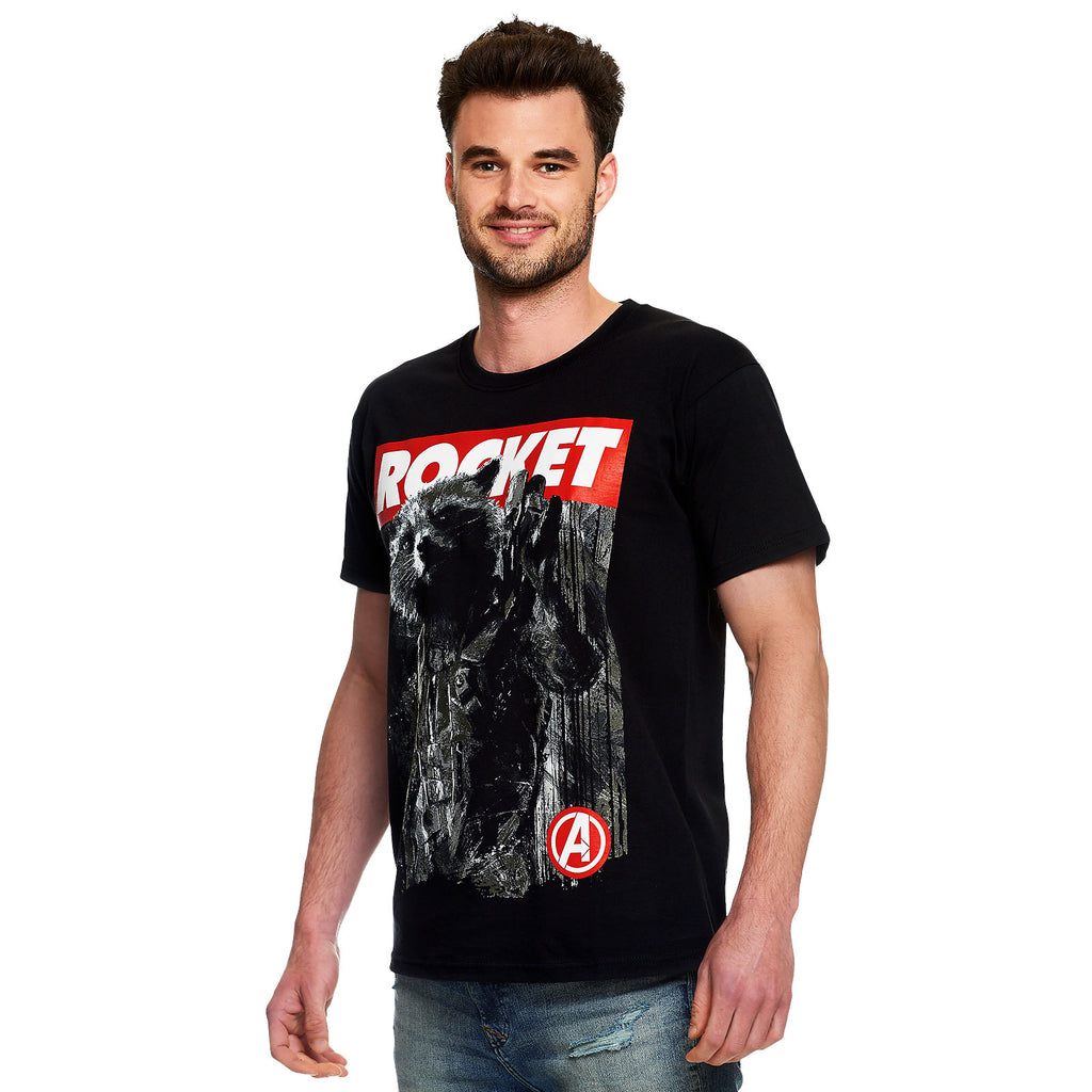 Zdjęcie produktu Avengers - Rocket Raccoon T-Shirt czarne