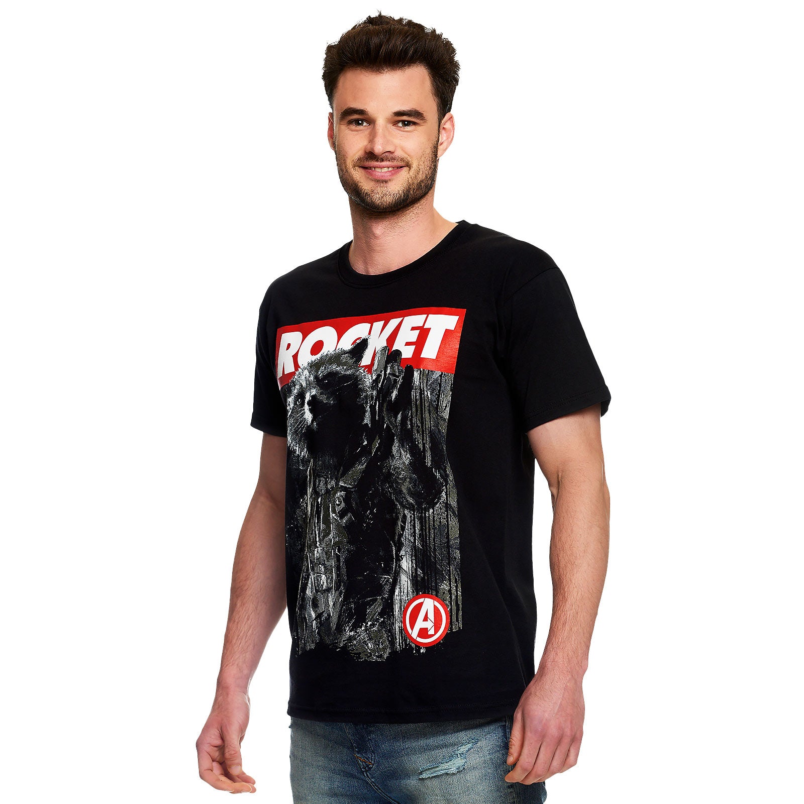 Zdjęcie produktu Avengers - Rocket Raccoon T-Shirt czarne