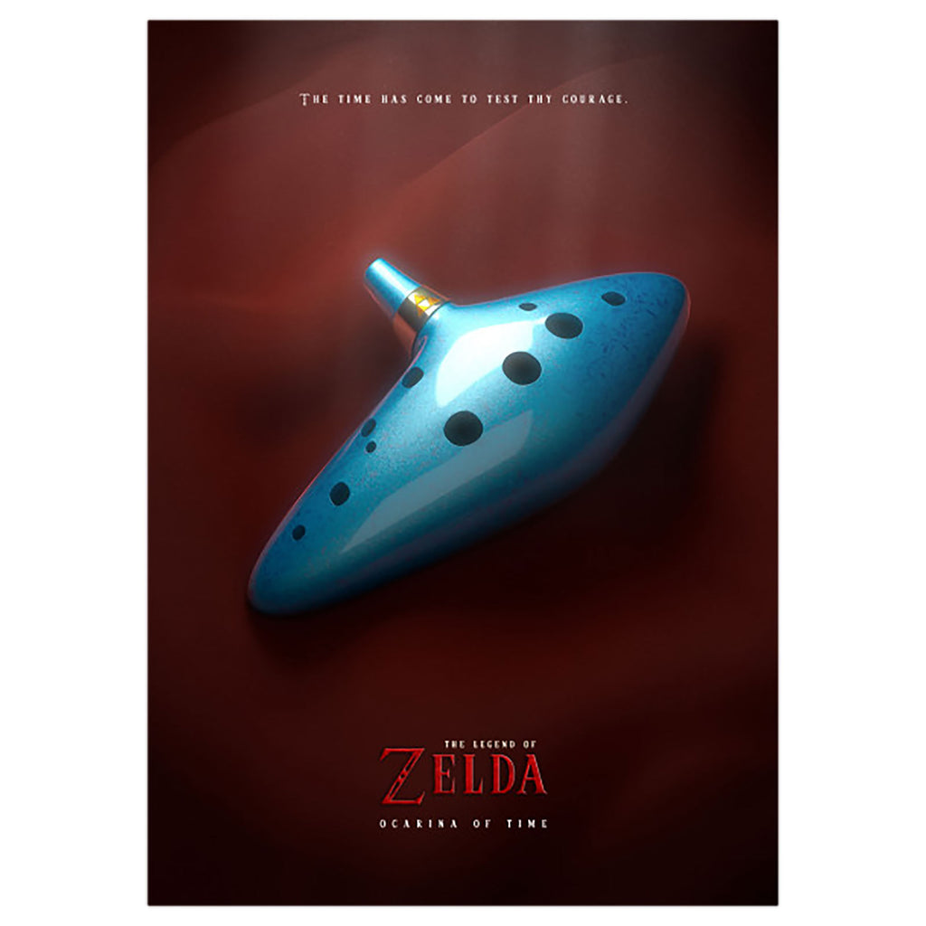 Zdjęcie produktu Metalowy plakat Ocarina of Time dla fanów Zeldy
