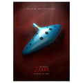 Zdjęcie produktu Metalowy plakat Ocarina of Time dla fanów Zeldy