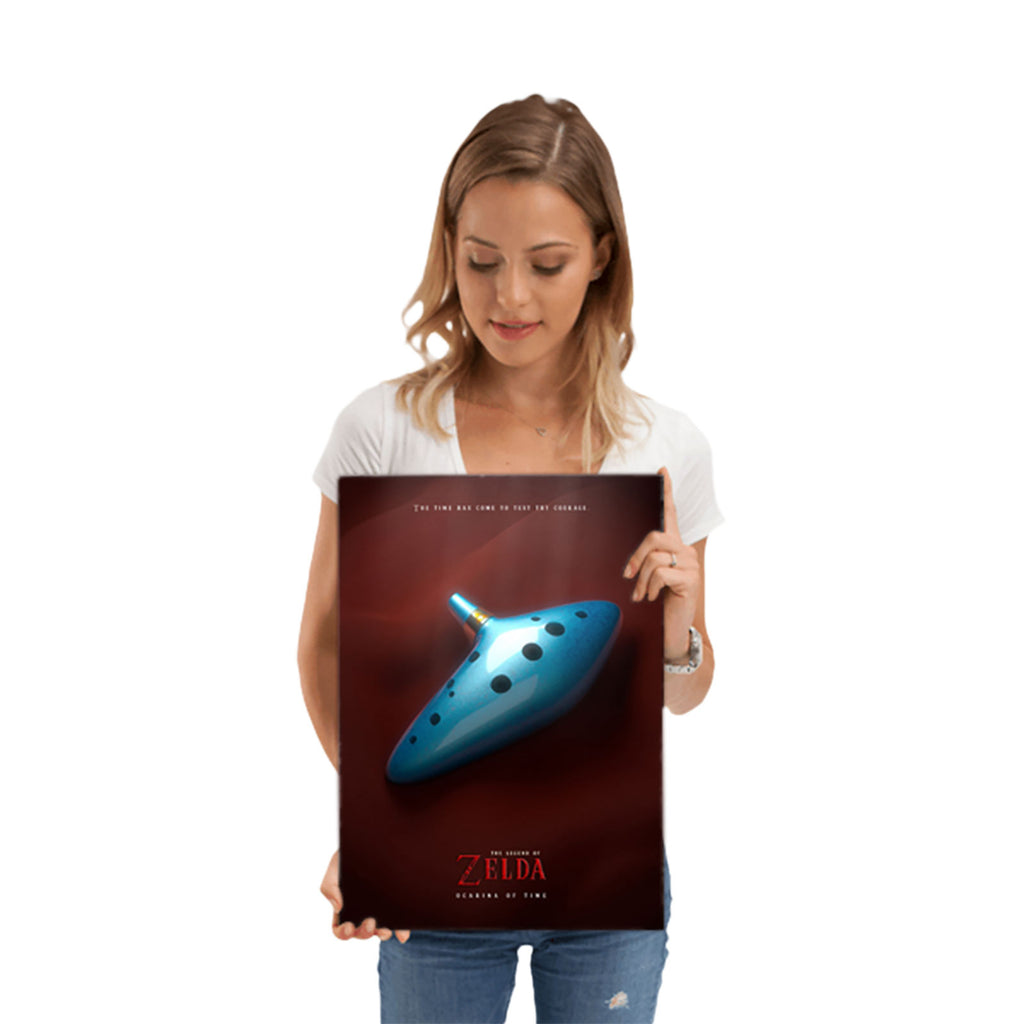 Zdjęcie produktu Metalowy plakat Ocarina of Time dla fanów Zeldy