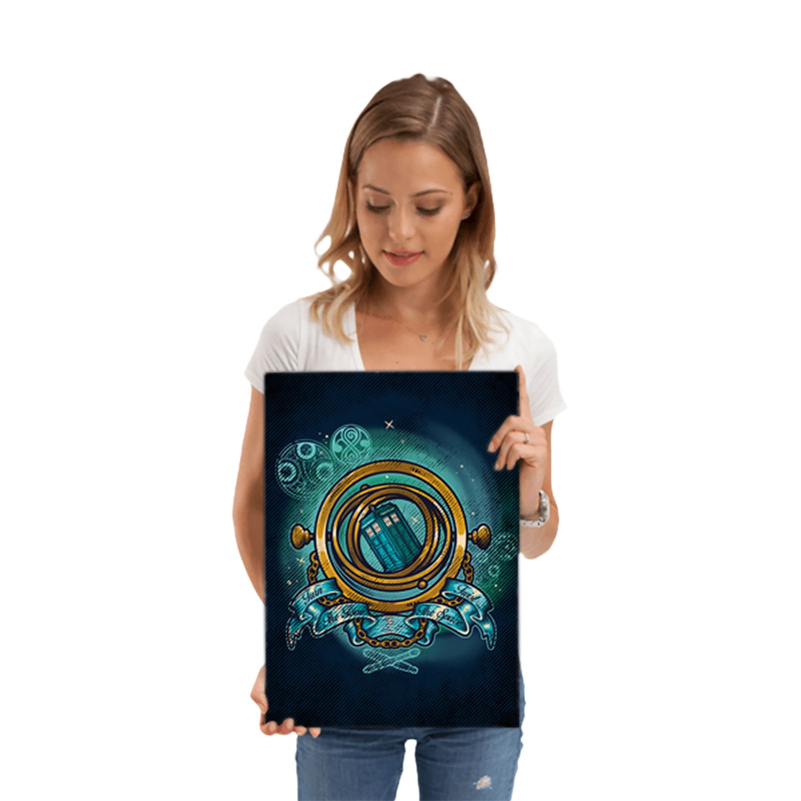 Product image Turn Time Twist Space Metal Poster for Doctor Who Fans