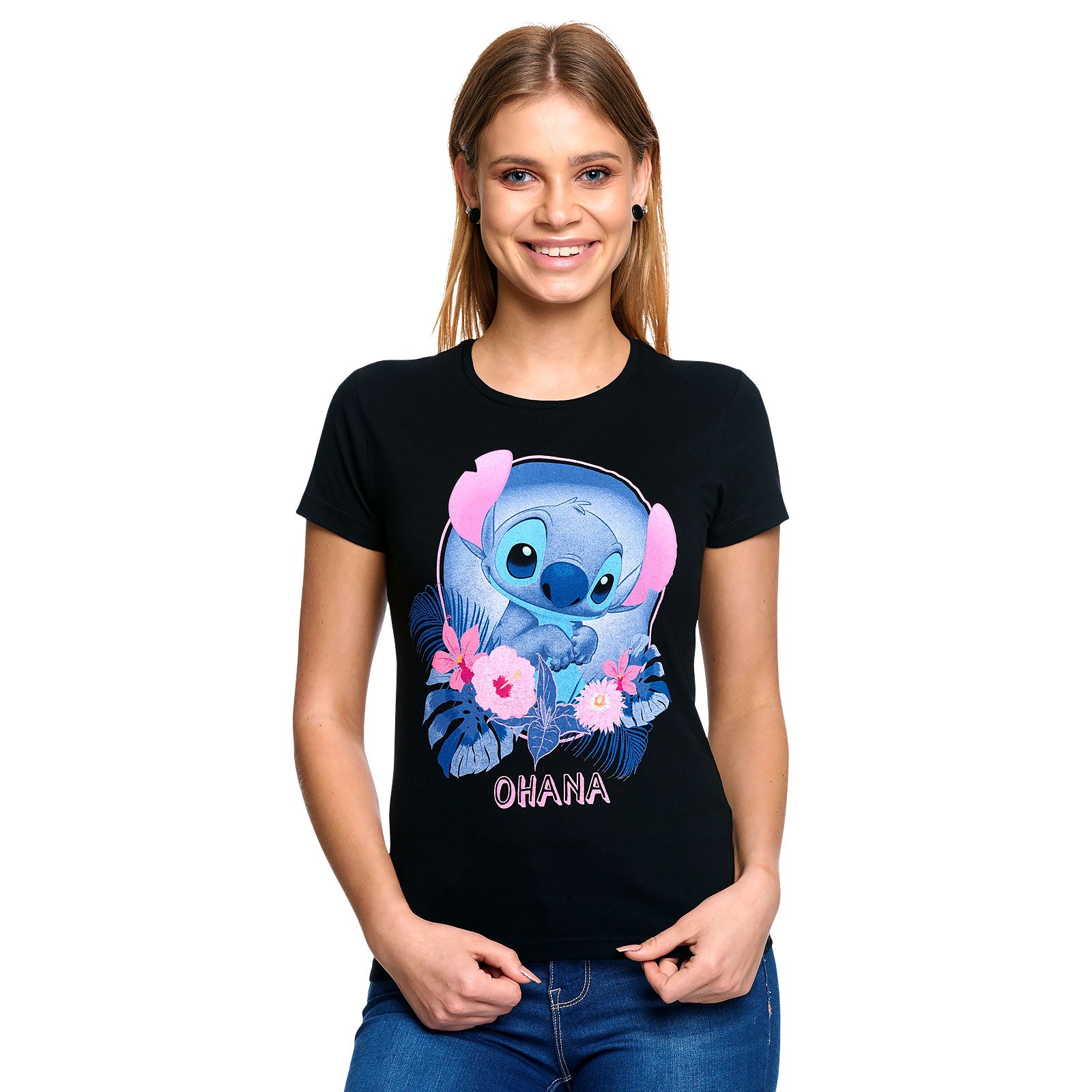 Zdjęcie produktu Lilo & Stitch - Ohana Koszulka damska czarna