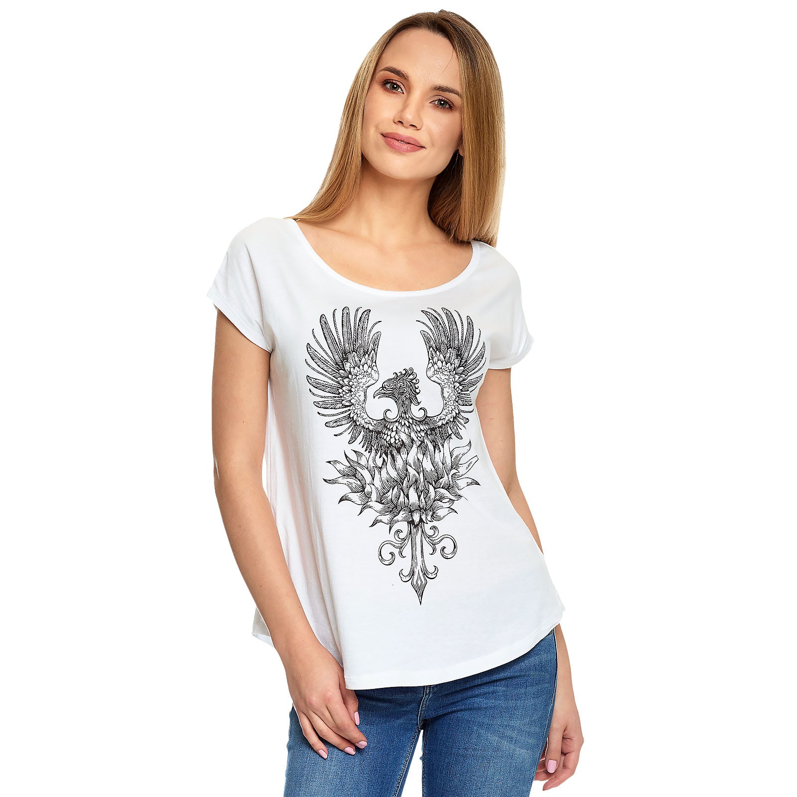 Zdjęcie produktu Harry Potter - Feniks T-Shirt damski biały