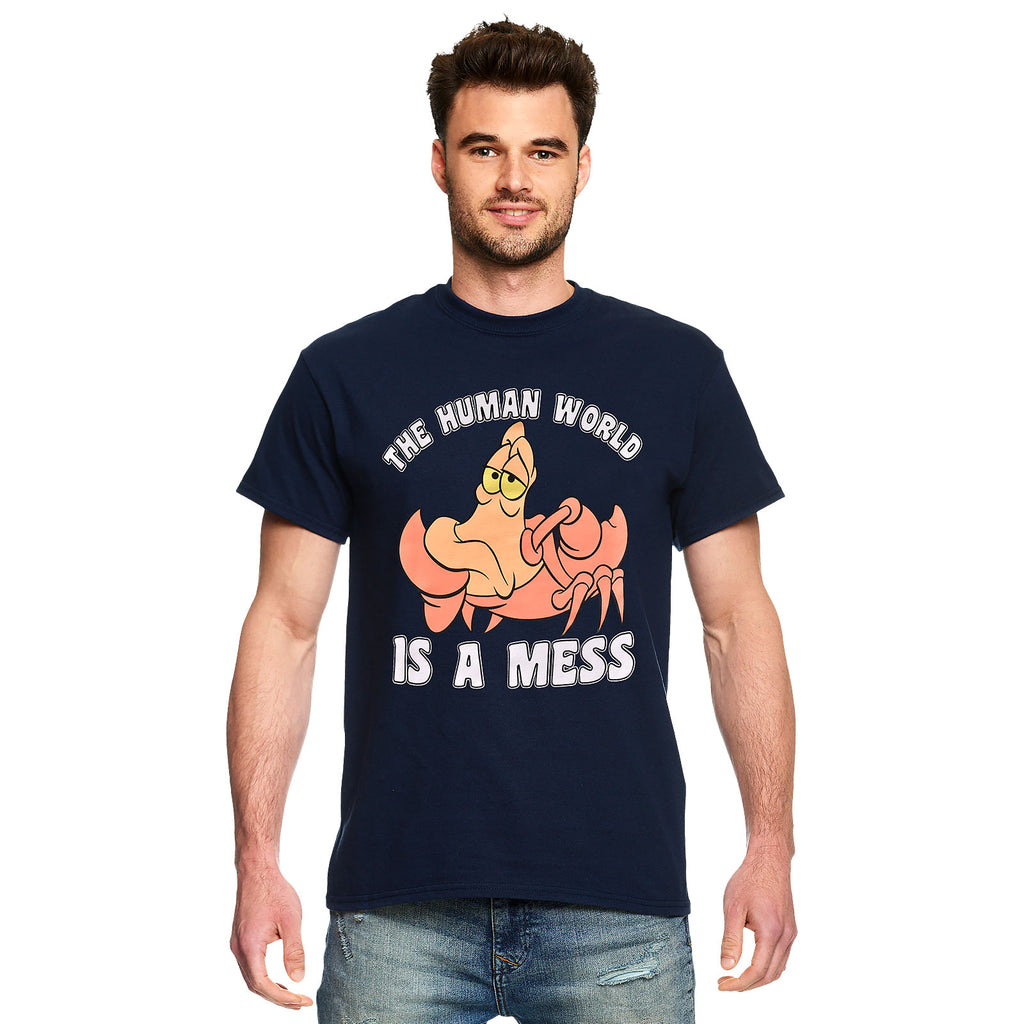 Zdjęcie produktu Arielle - Sebastian Human World is a Mess T-Shirt niebieski