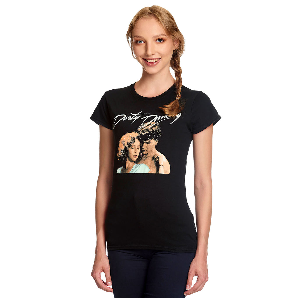 Zdjęcie produktu Dirty Dancing - Baby & Johnny T-Shirt damskie czarne