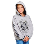 Zdjęcie produktu Harry Potter - Dziecięca bluza z kapturem Hogwarts szara