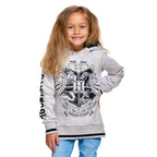 Zdjęcie produktu Harry Potter - Dziecięca bluza z kapturem Hogwarts szara
