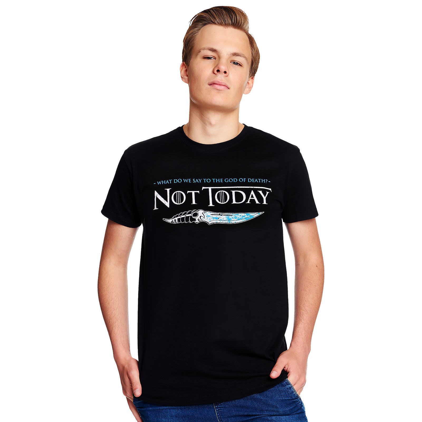 Zdjęcie produktu Koszulka Not Today dla fanów Gry o Tron czarna