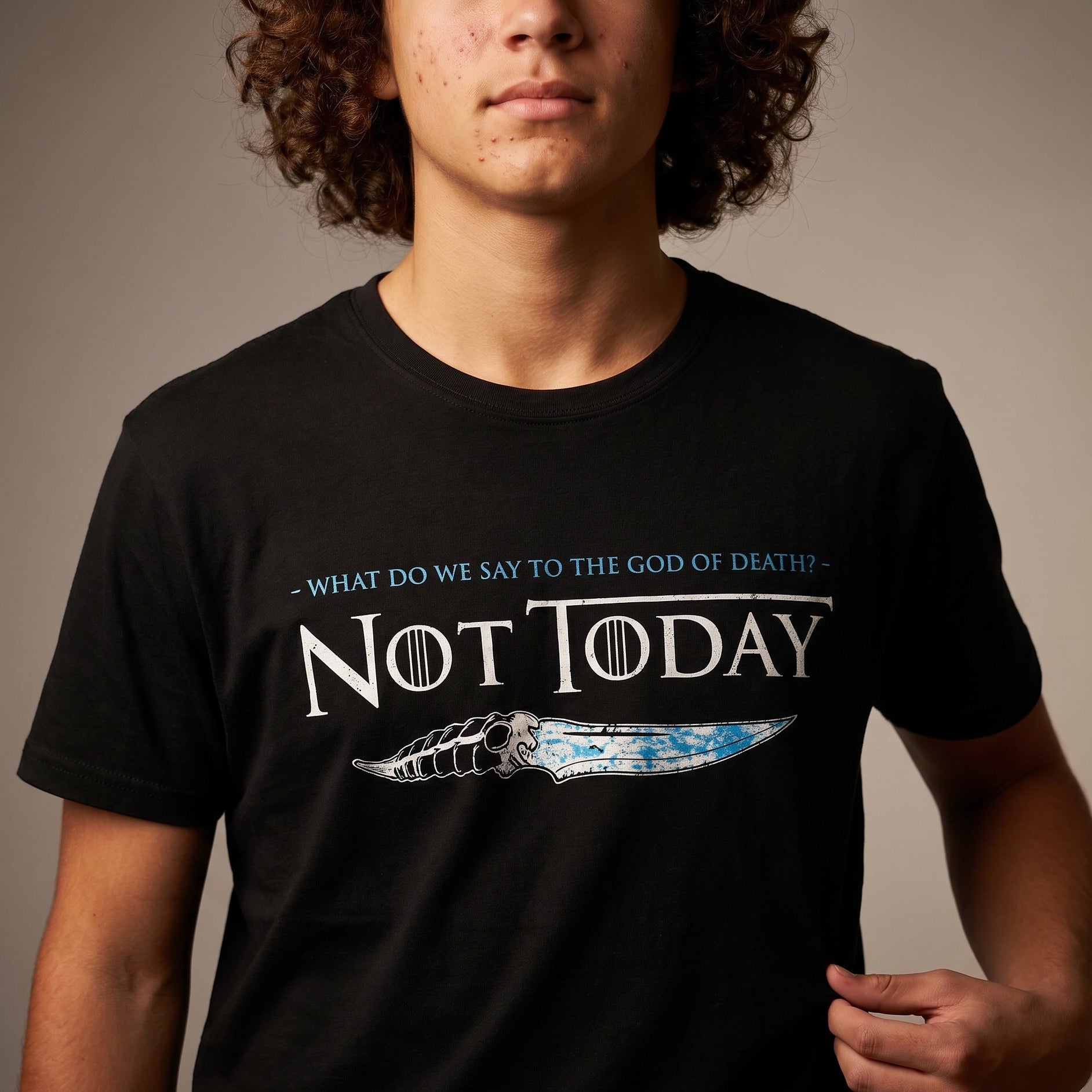 Zdjęcie produktu Koszulka Not Today dla fanów Gry o Tron czarna
