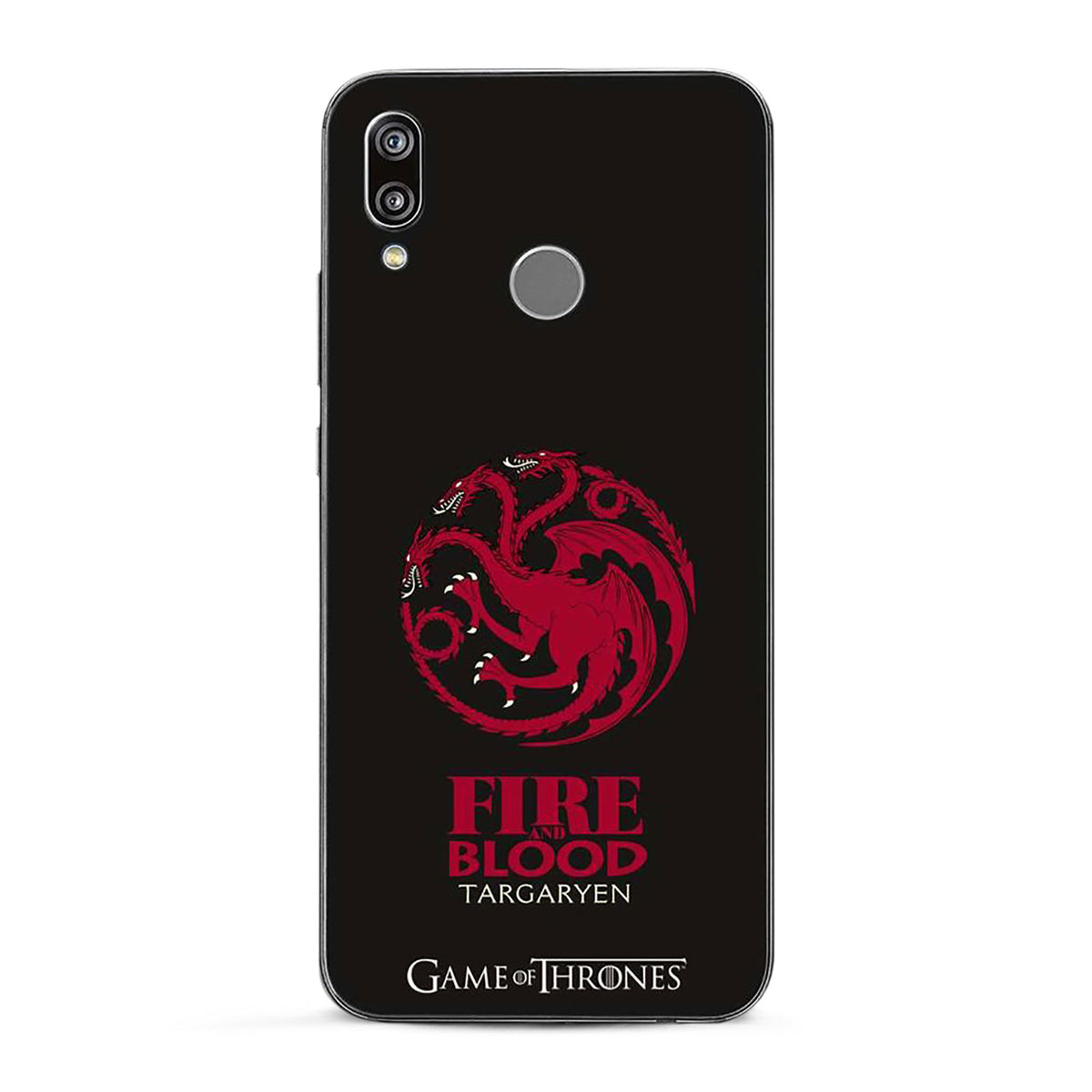 Zdjęcie produktu Game of Thrones - Etui na telefon Huawei P20 Lite z herbem Targaryenów, silikonowe, czarne