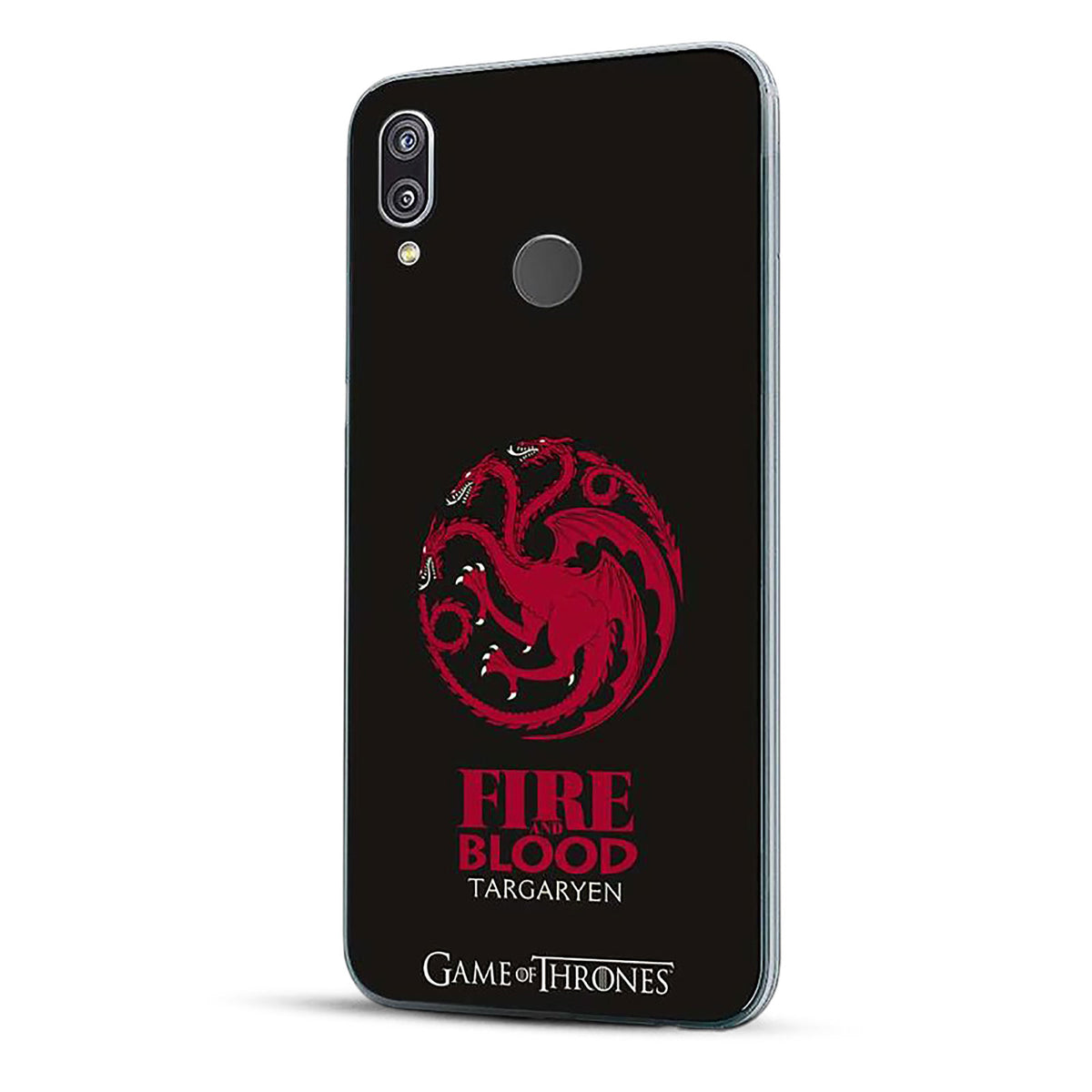 Zdjęcie produktu Game of Thrones - Etui na telefon Huawei P20 Lite z herbem Targaryenów, silikonowe, czarne