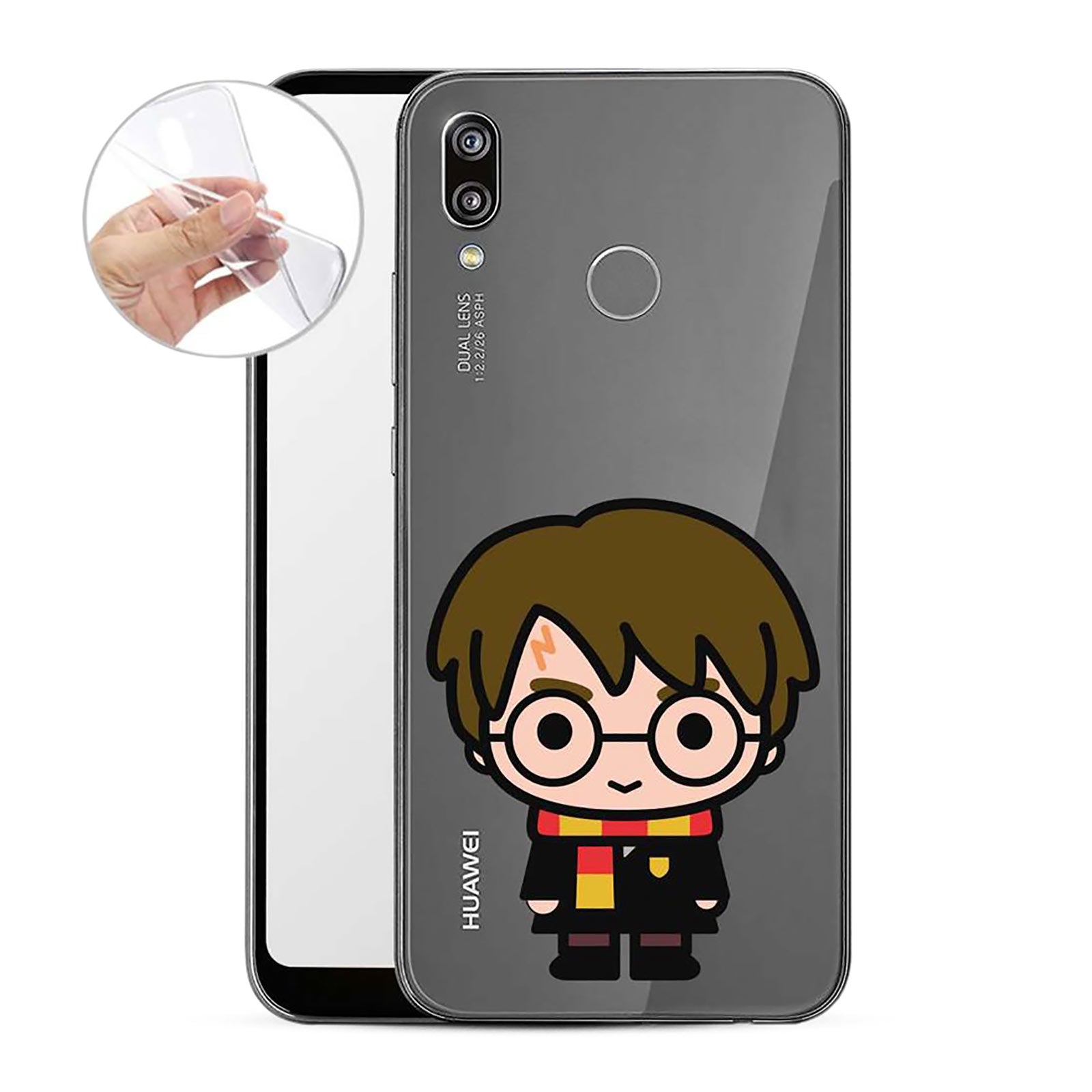 Zdjęcie produktu Harry Potter - Chibi Huawei P20 Lite Etui na telefon silikonowe przezroczyste