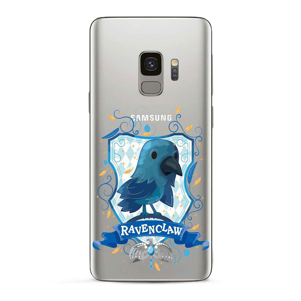 Zdjęcie produktu Harry Potter - Magiczna obudowa na telefon Samsung Galaxy S9 z Ravenclaw, przezroczysta silikonowa