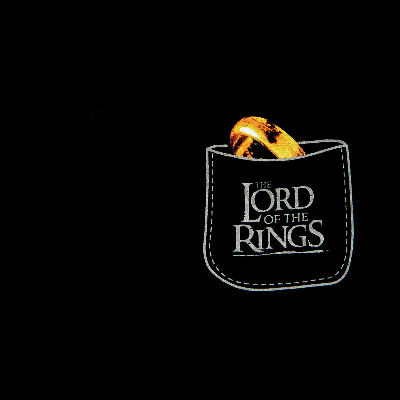 Product image The Lord of the Rings - The One Ring Pocket T-Shirt Black