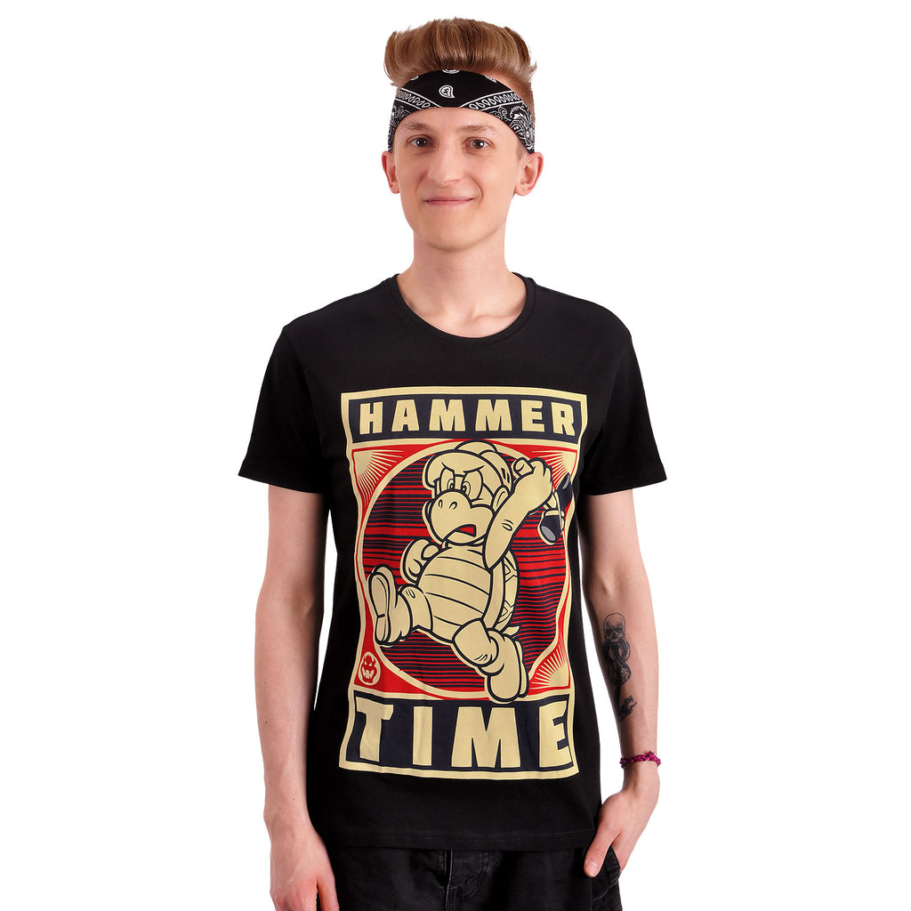 Zdjęcie produktu Super Mario - Hammertime T-Shirt czarne
