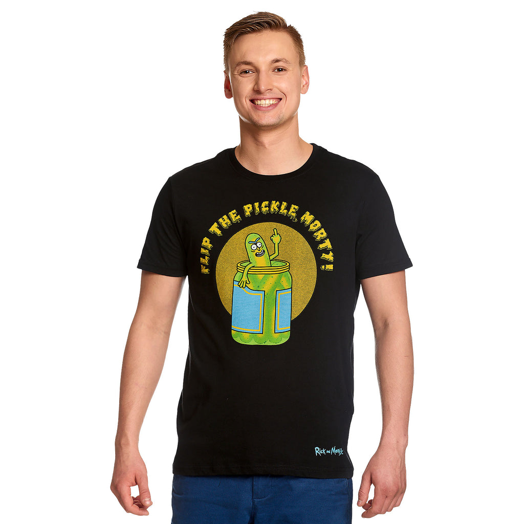 Zdjęcie produktu Rick and Morty - Flip the Pickle T-Shirt czarne