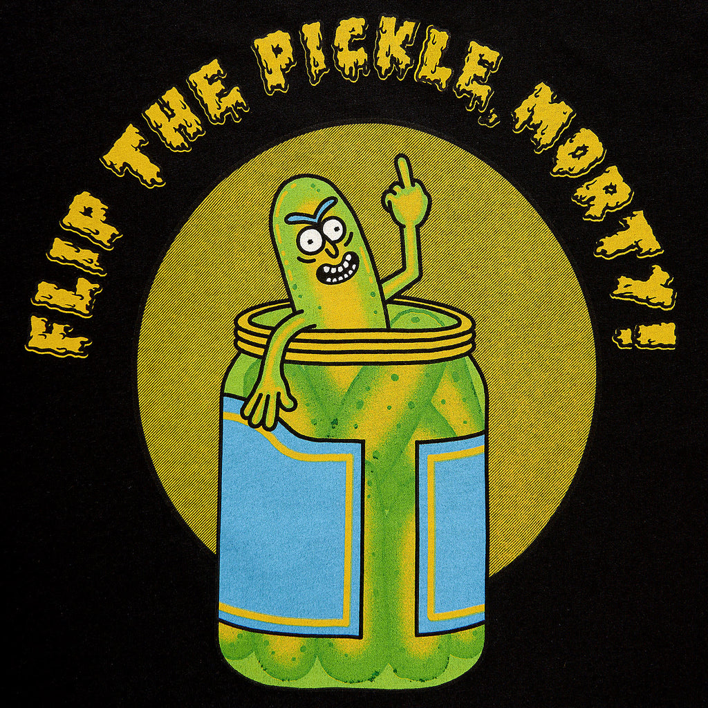 Zdjęcie produktu Rick and Morty - Flip the Pickle T-Shirt czarne