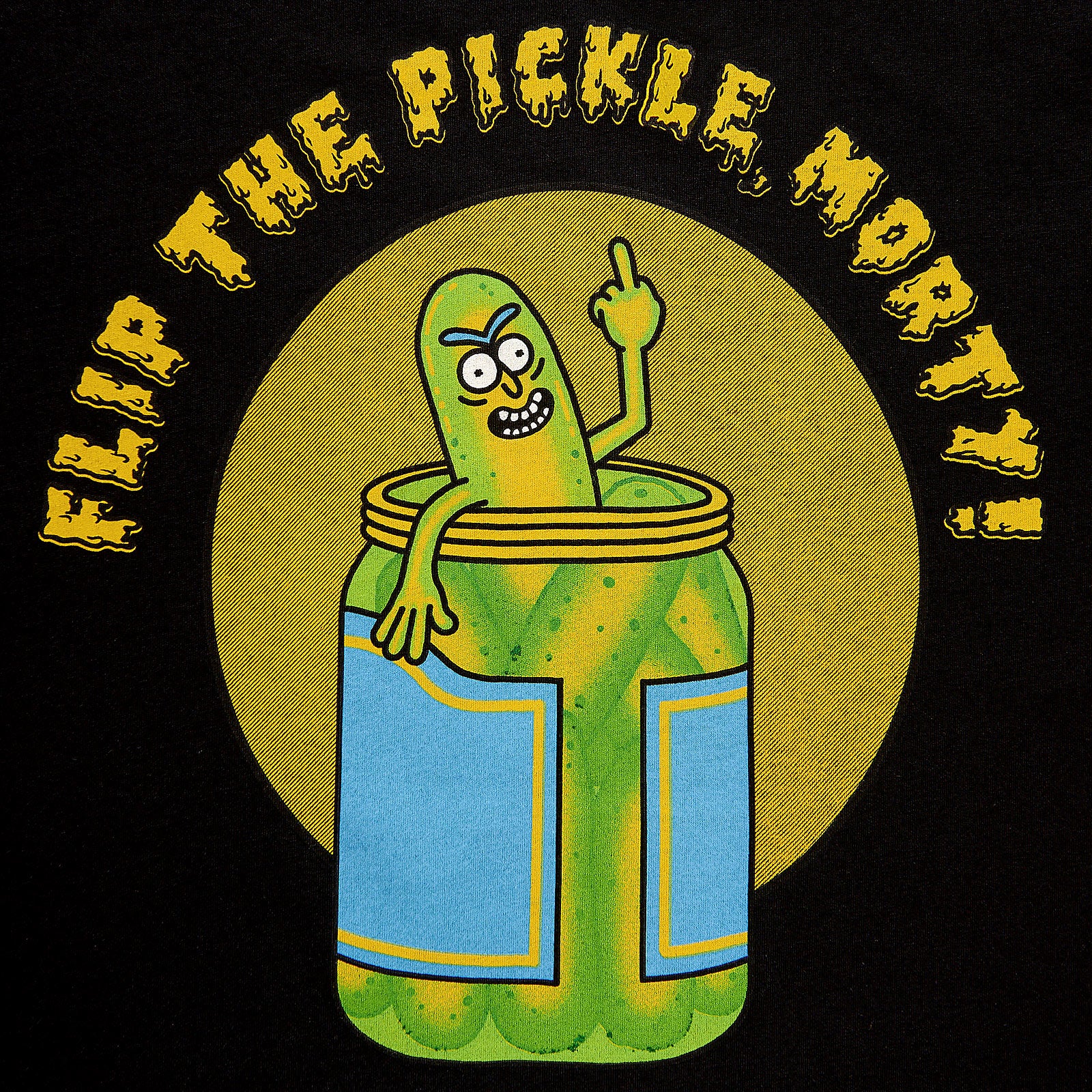 Zdjęcie produktu Rick and Morty - Flip the Pickle T-Shirt czarne