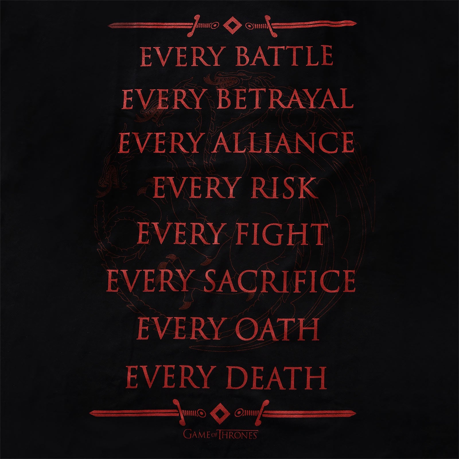 Zdjęcie produktu Targaryen For The Throne T-Shirt czarny - Gra o Tron