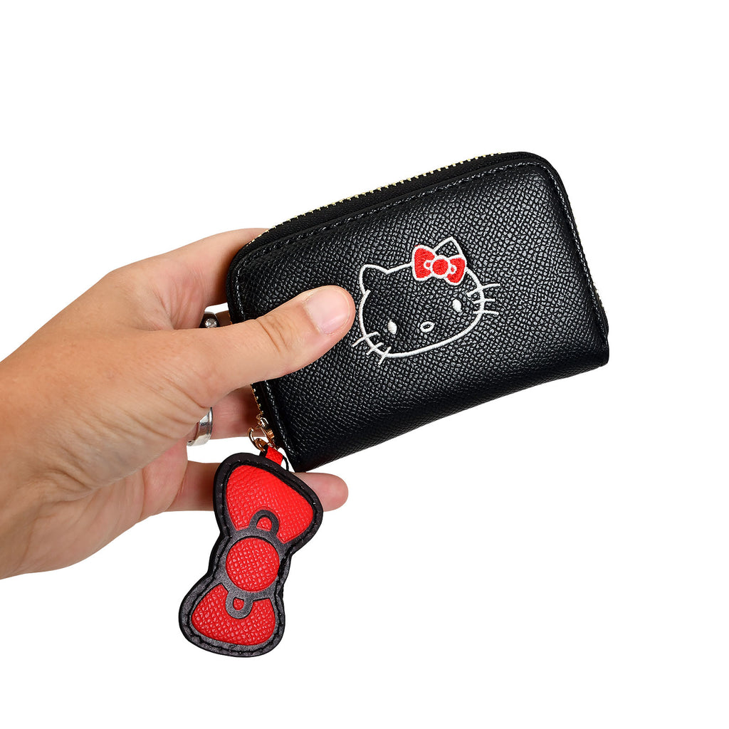 Zdjęcie produktu Hello Kitty - Portmonetka z logo, czarna