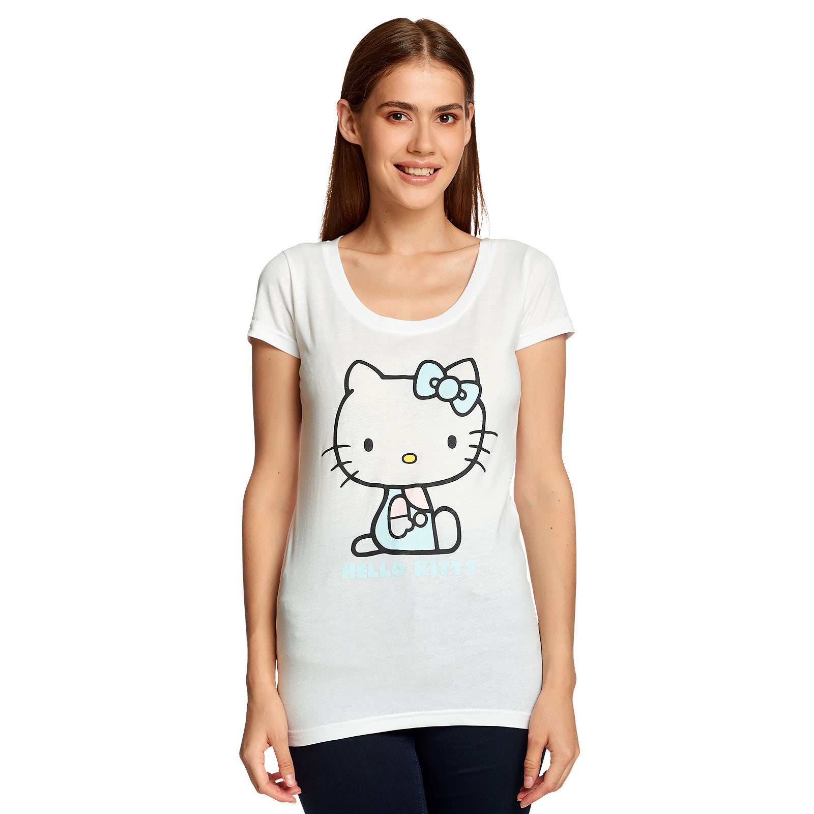 Zdjęcie produktu Hello Kitty - Pastel Kitty T-Shirt damskie białe