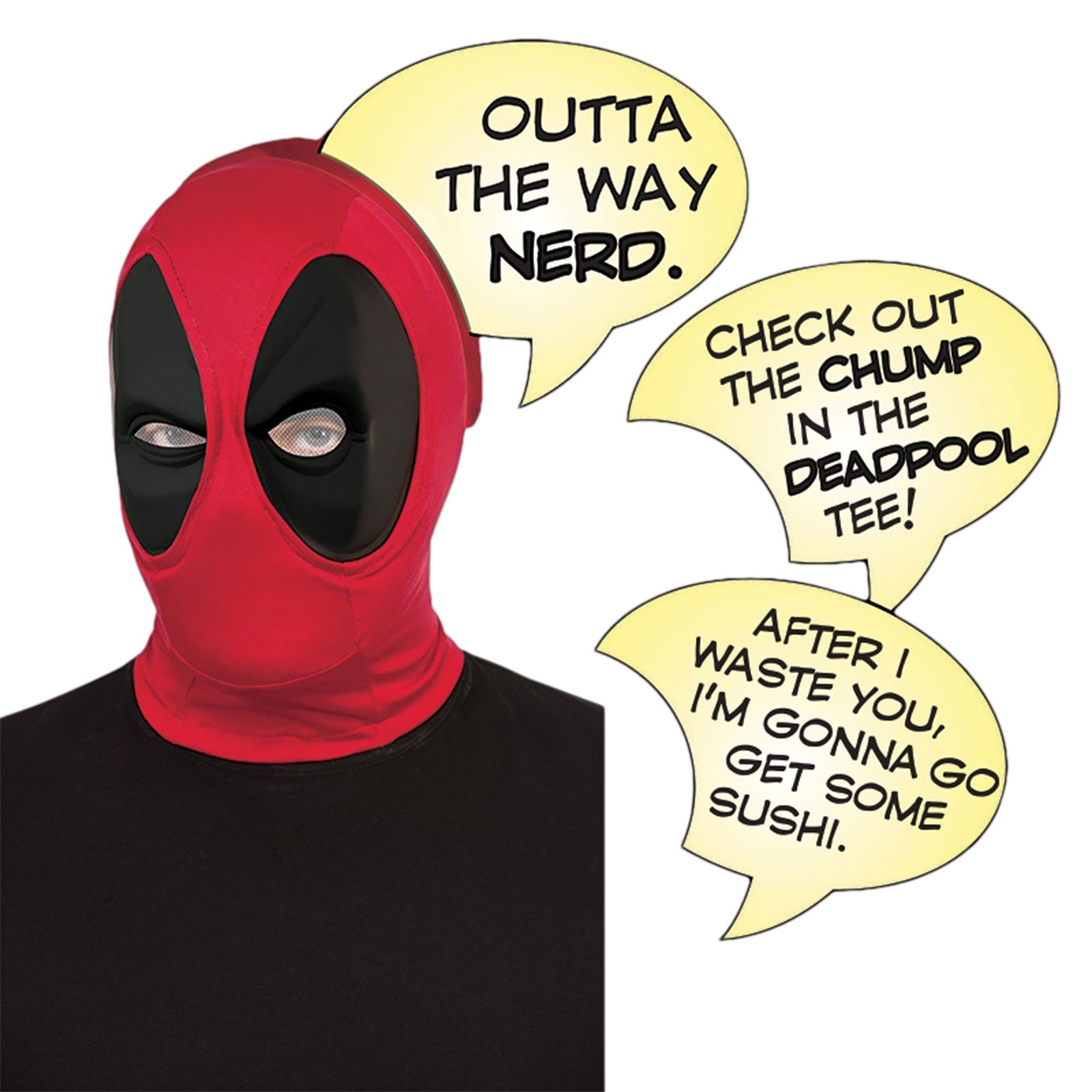 Zdjęcie produktu Deadpool - Maska z dymkami