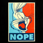 Product image Looney Tunes - Bugs Bunny Nope Poster T-Shirt Black