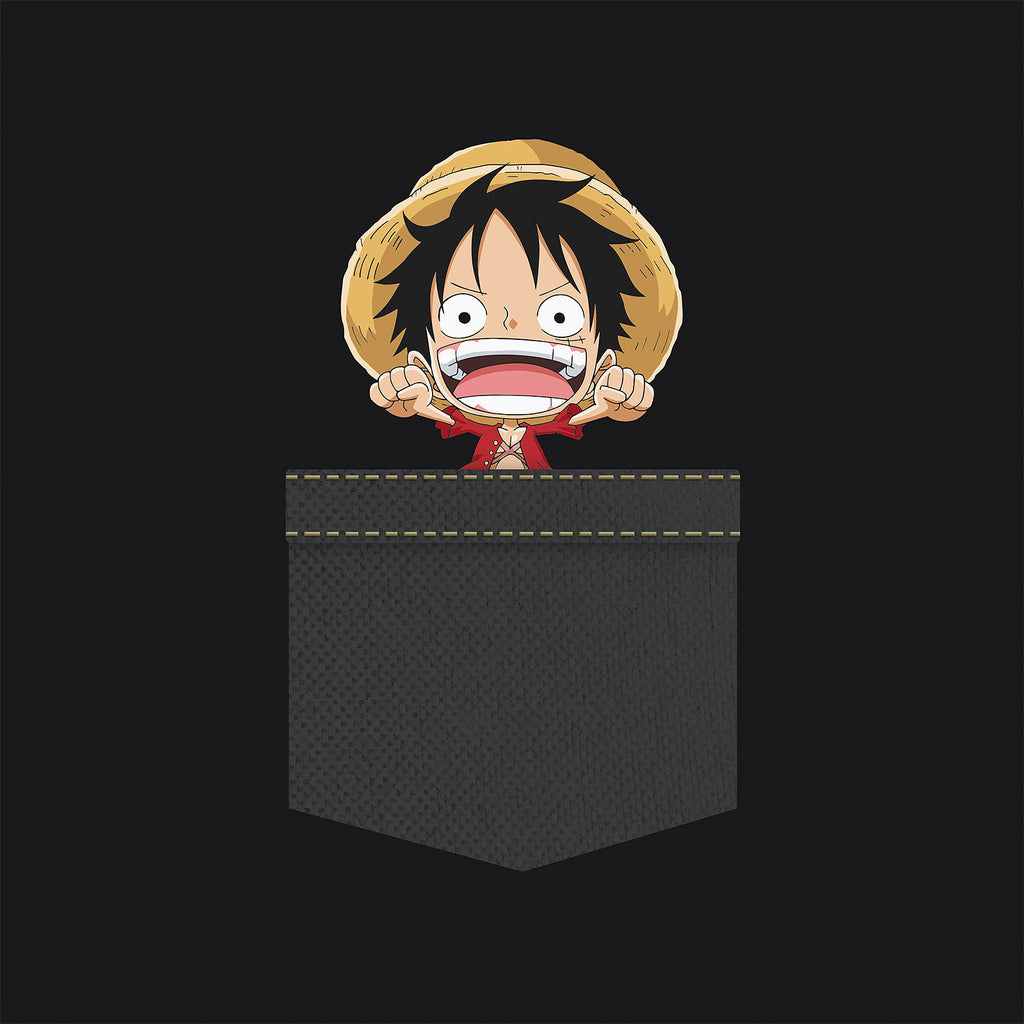 Product image One Piece - Pocket Luffy T-Shirt black