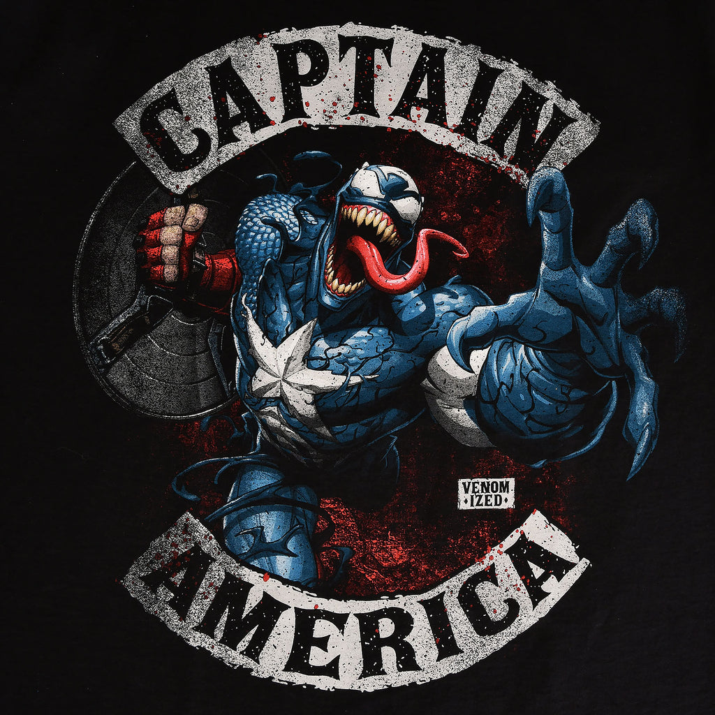 Zdjęcie produktu Captain America - Venomized T-Shirt czarne