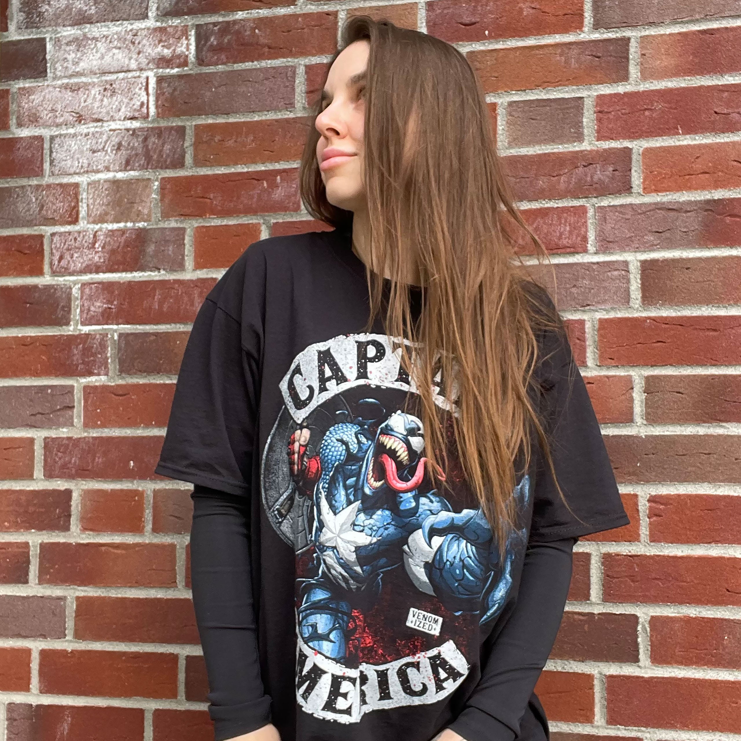 Zdjęcie produktu Captain America - Venomized T-Shirt czarne