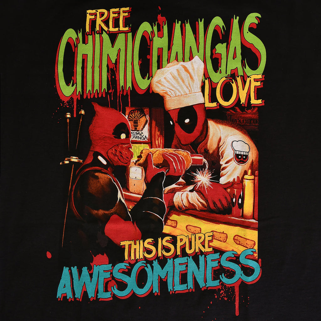 Zdjęcie produktu Deadpool - Chimichangas Love T-Shirt czarne