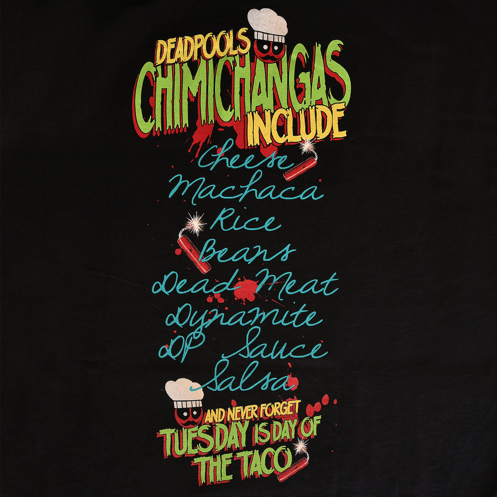 Zdjęcie produktu Deadpool - Chimichangas Love T-Shirt czarne
