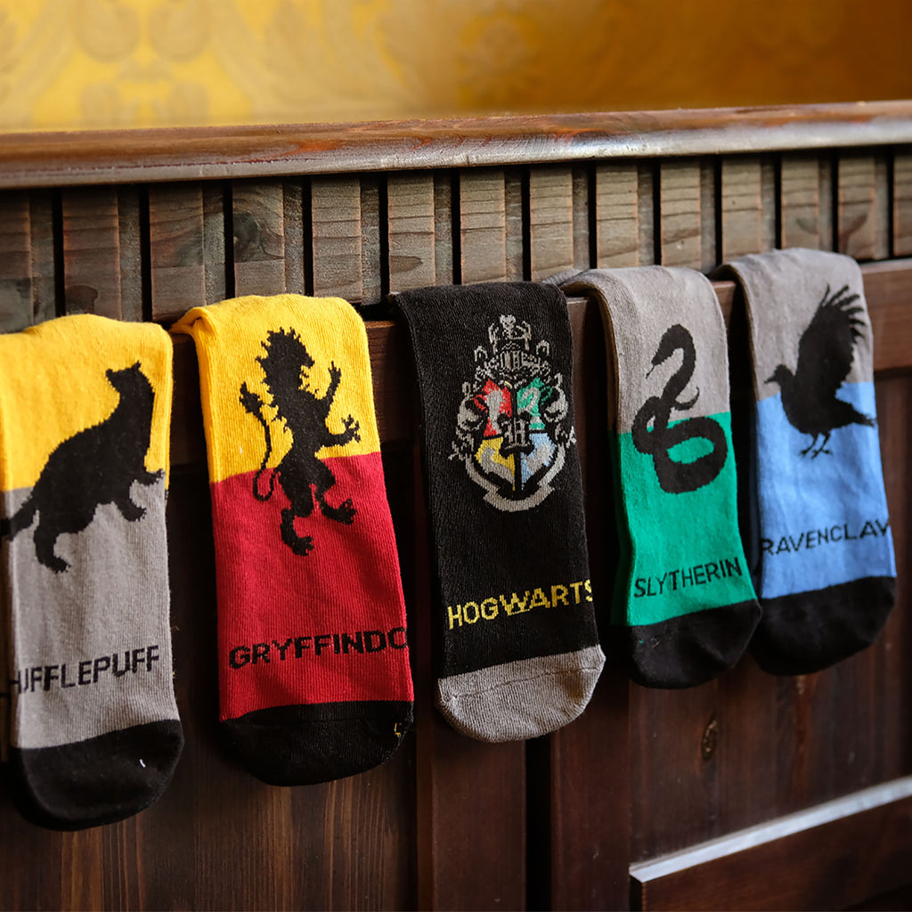 Zdjęcie produktu Harry Potter - Zestaw 5 par skarpetek typu sneaker z motywem Hogwartu