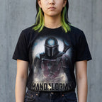 Zdjęcie produktu The Mandalorian Fighter T-Shirt czarne - Star Wars