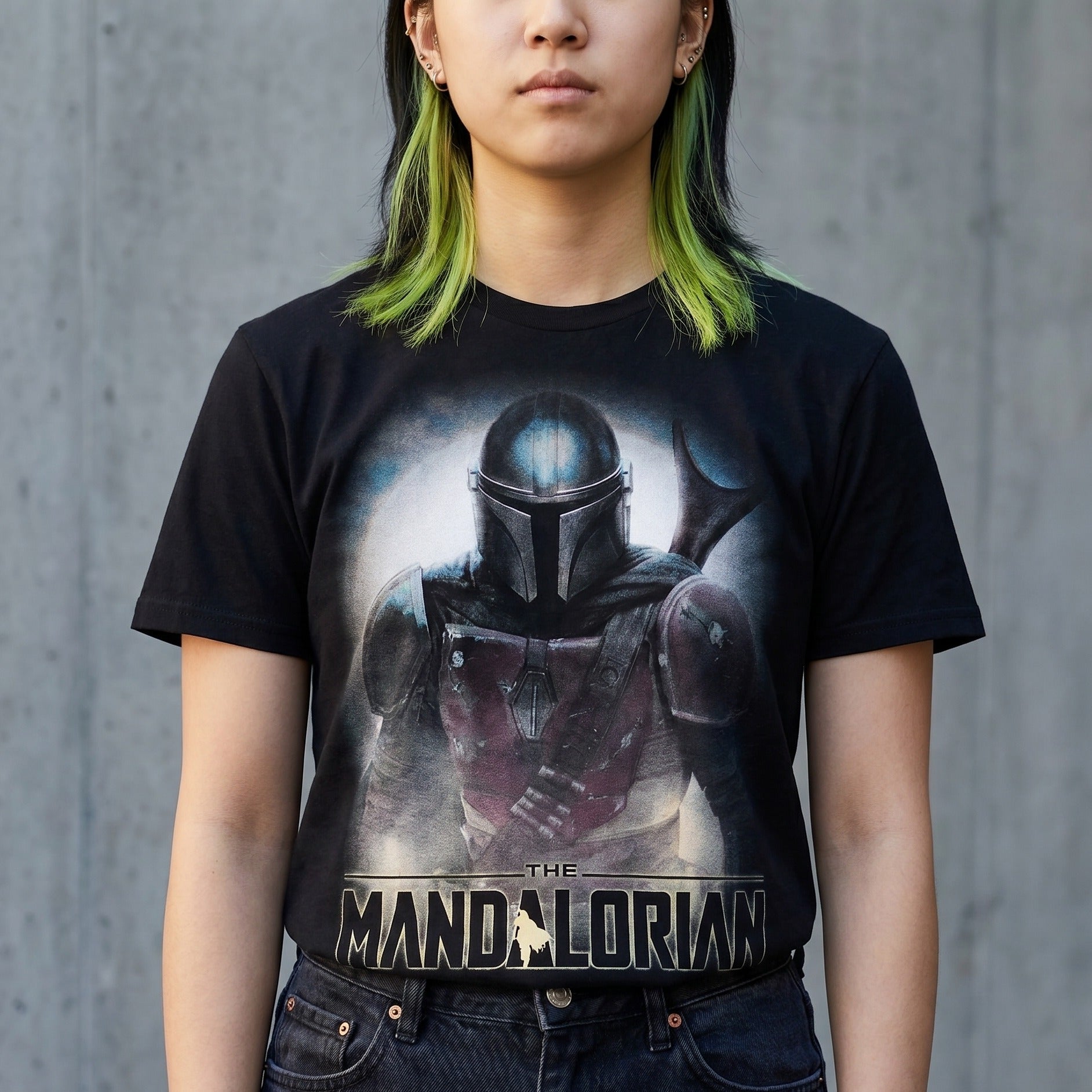 Zdjęcie produktu The Mandalorian Fighter T-Shirt czarne - Star Wars