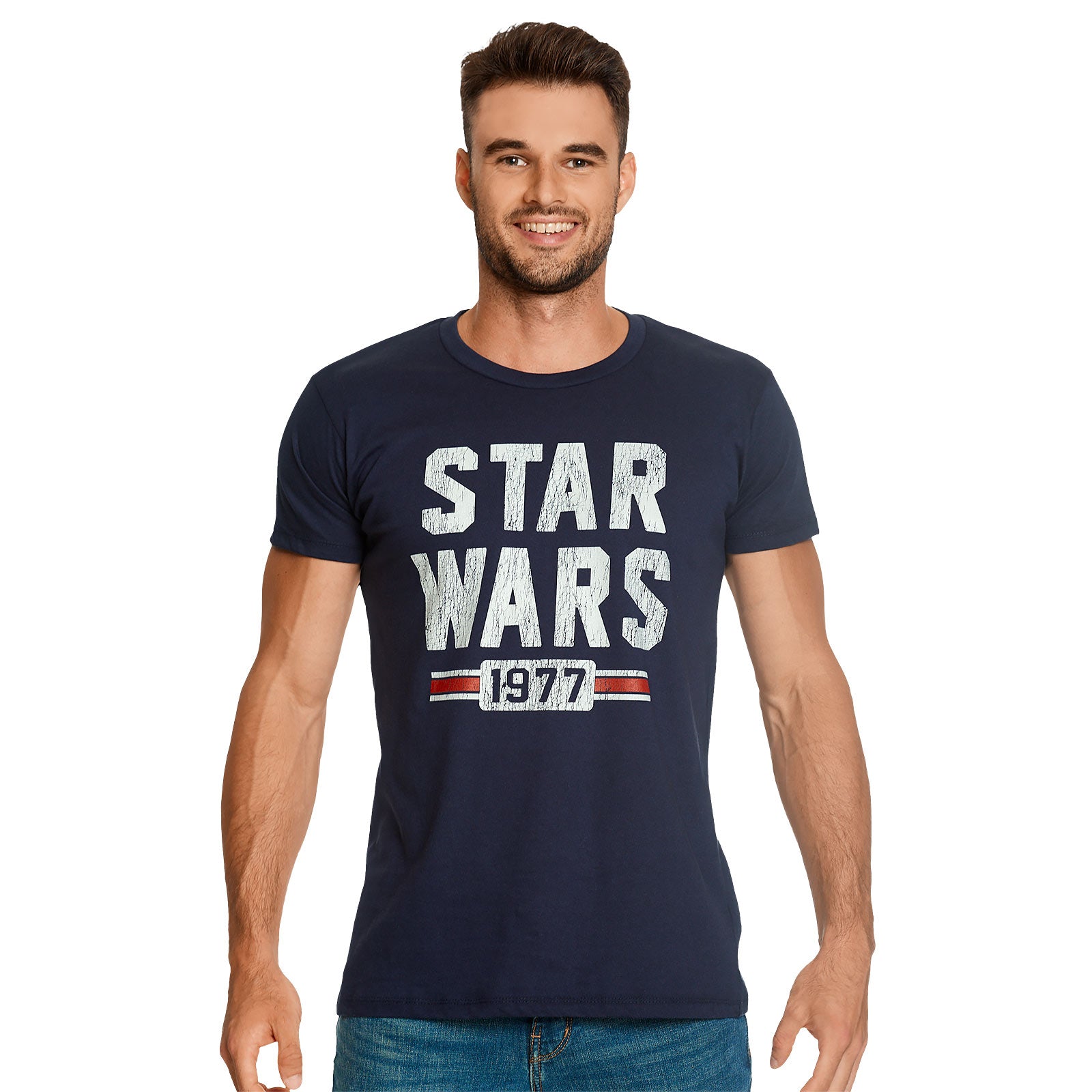 Zdjęcie produktu Star Wars z 1977 Distressed T-Shirt niebieski
