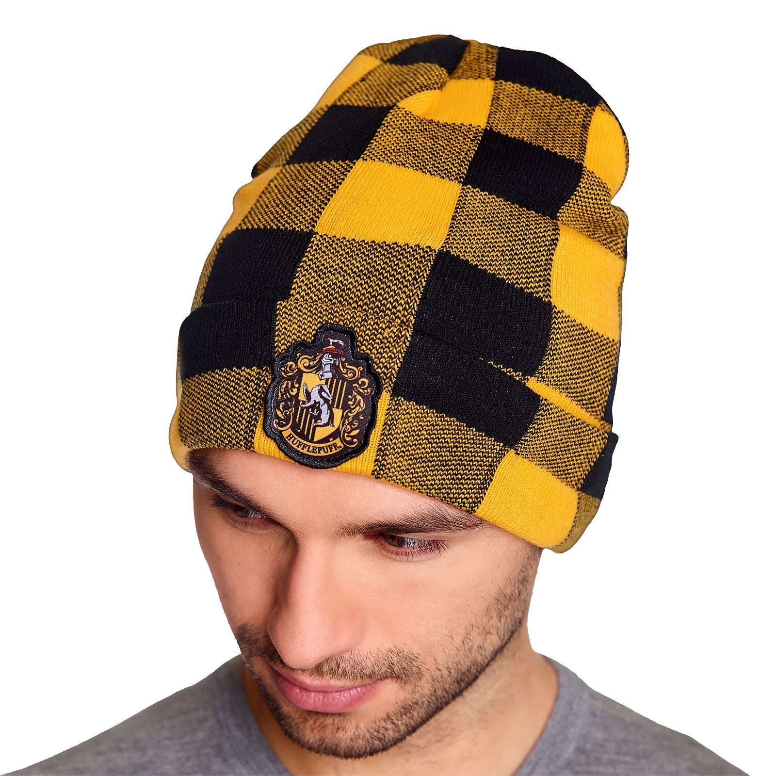Product image Harry Potter - Hufflepuff Crest Checkered Hat