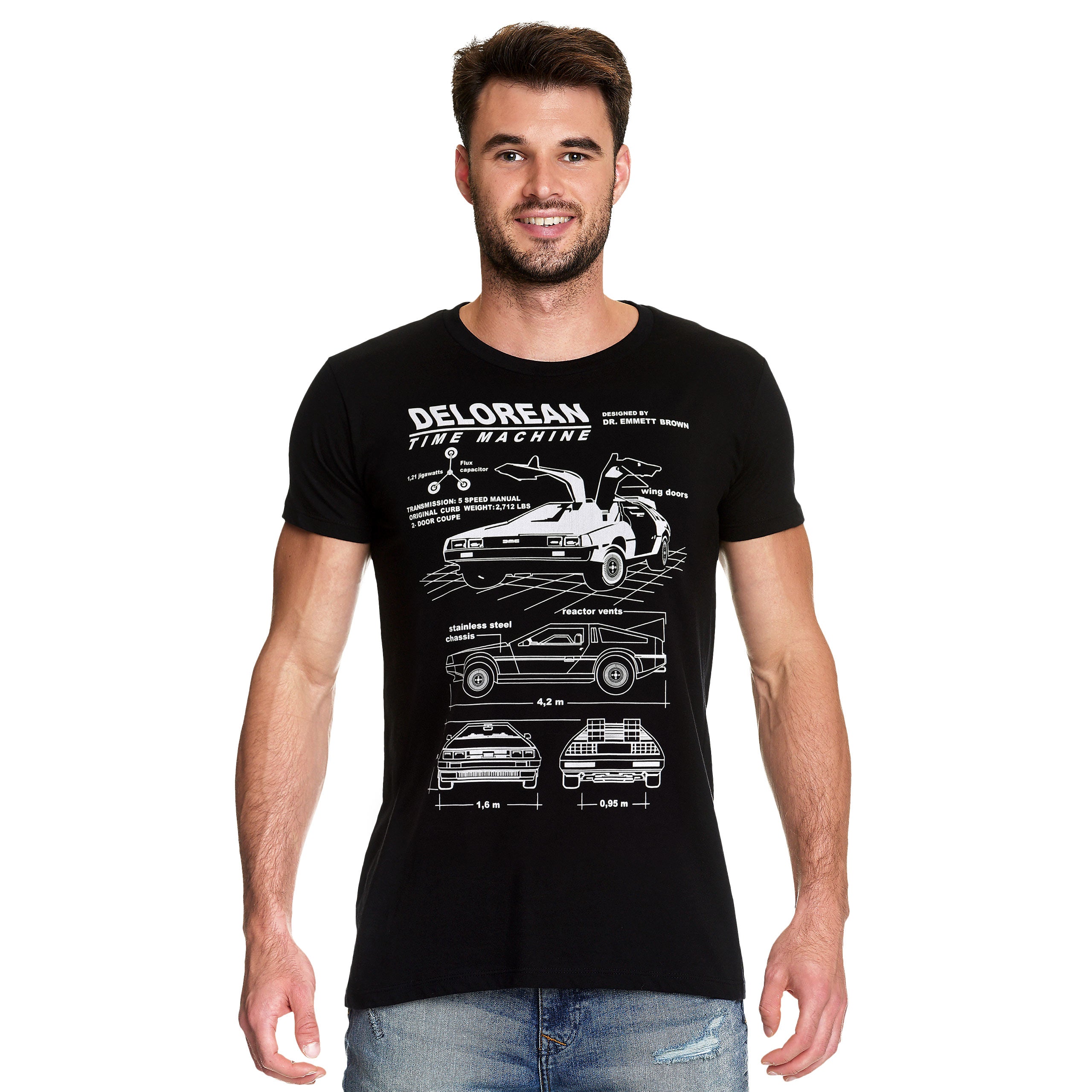 Product image Back to the Future - DeLorean T-Shirt Black