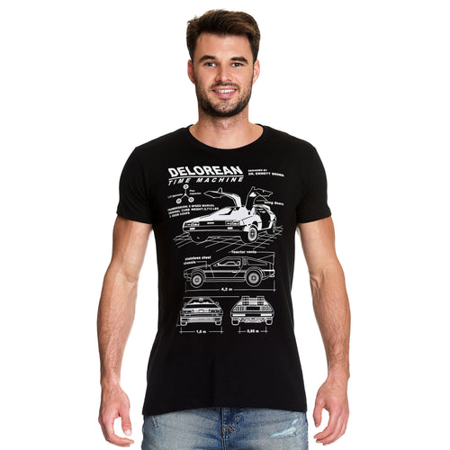 Product image Back to the Future - DeLorean T-Shirt Black