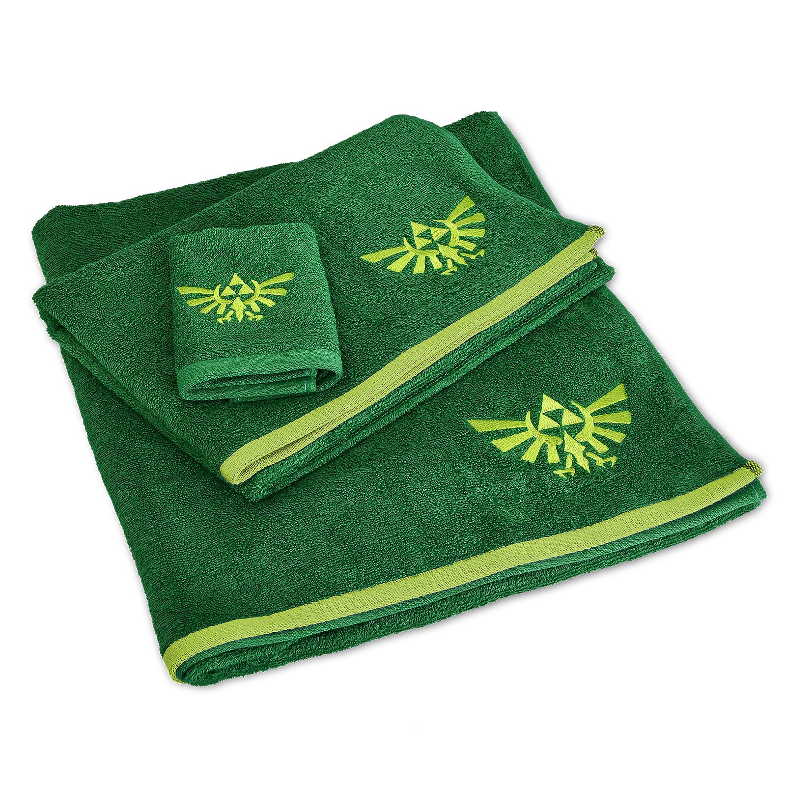 Zdjęcie produktu Zelda - Ręczniki z logo Hyrule z myjką 3-częściowy zestaw
