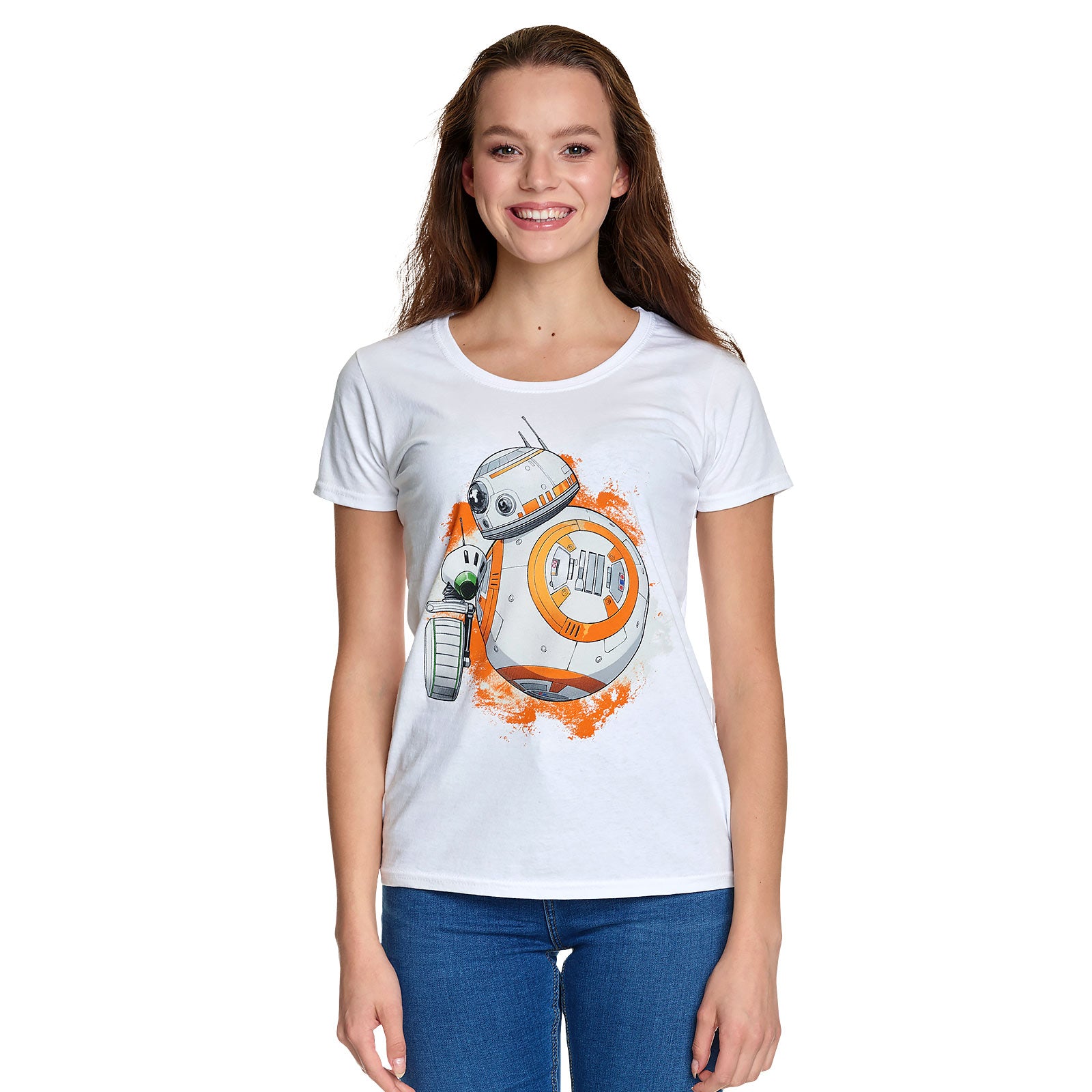 Zdjęcie produktu Star Wars - Rolling Droids T-Shirt damski biały