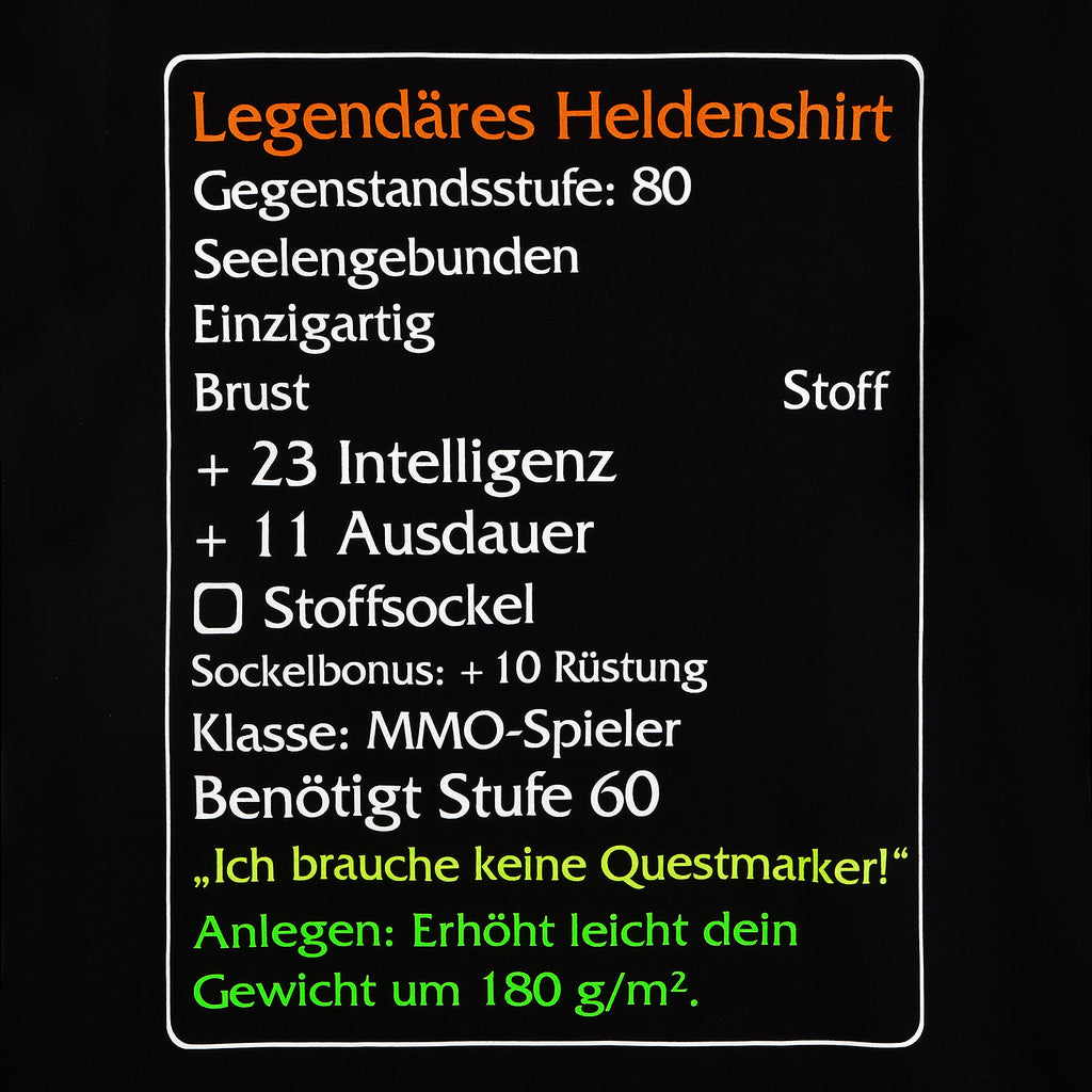 Zdjęcie produktu Koszulka Level-60-Item Legendarny Bohater Classic czarna