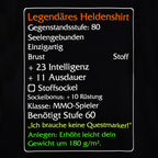 Zdjęcie produktu Koszulka Level-60-Item Legendarny Bohater Classic czarna