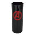 Zdjęcie produktu Czarny szklany kubek z logo Avengers