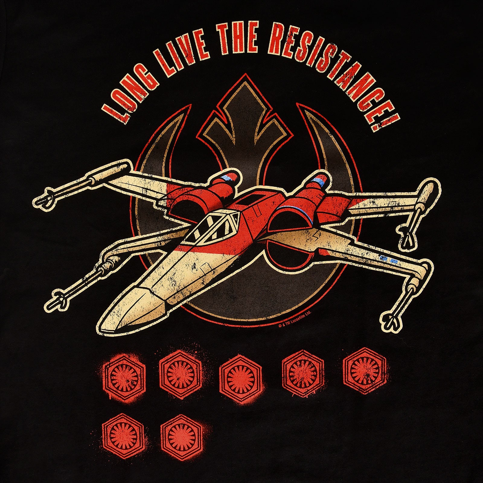 Zdjęcie produktu Star Wars - Long Live The Resistance T-Shirt czarne