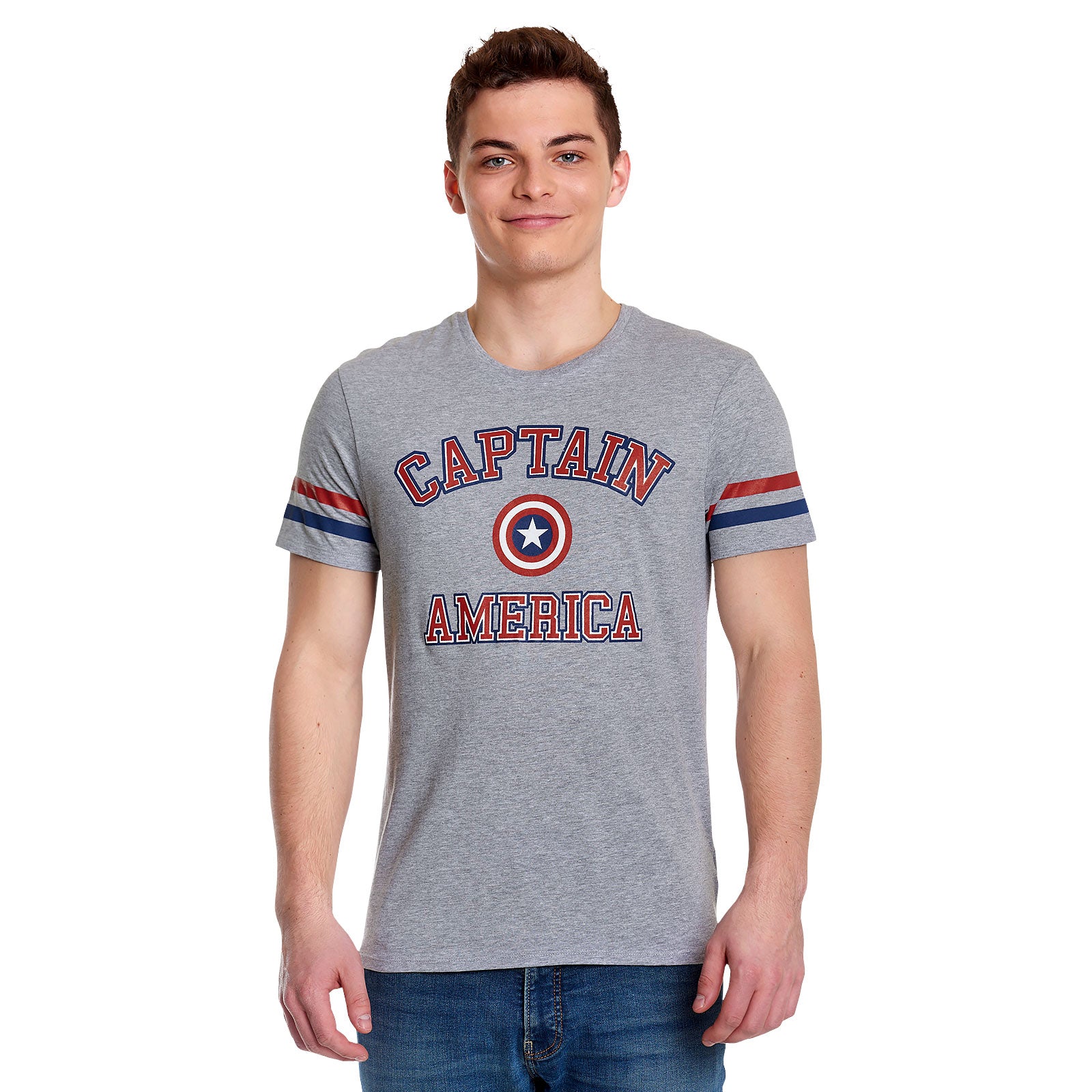 Zdjęcie produktu Captain America - Szara koszulka college